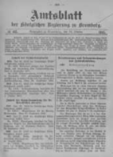 Amtsblatt der K&ouml;niglichen Preussischen Regierung zu Bromberg. 1905.10.19 No.42
