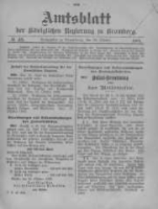 Amtsblatt der Königlichen Preussischen Regierung zu Bromberg. 1905.10.26 No.43