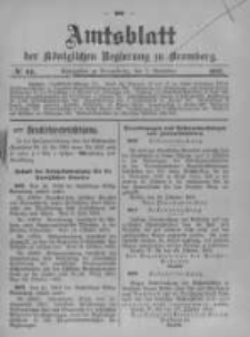 Amtsblatt der Königlichen Preussischen Regierung zu Bromberg. 1905.11.02 No.44