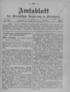 Amtsblatt der Königlichen Preussischen Regierung zu Bromberg. 1905.11.09 No.45
