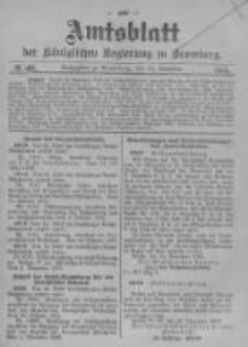 Amtsblatt der K&ouml;niglichen Preussischen Regierung zu Bromberg. 1905.11.16 No.46