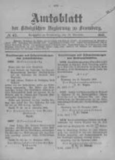 Amtsblatt der K&ouml;niglichen Preussischen Regierung zu Bromberg. 1905.11.23 No.47