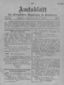 Amtsblatt der K&ouml;niglichen Preussischen Regierung zu Bromberg. 1905.12.21 No.51