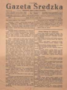 Gazeta Średzka: niezależne pismo polsko-katolickie 1922.09.23: numer okazowy; dodatek do Gazety Średzkiej