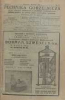 Technika Gorzelnicza: organ Związku Zawodowego Techników Gorzelniczych: poświęcony gorzelnictwu oraz pokrewnym gałęziom przemysłu rolnego i przetwórczego 1923 wrzesień R.2 Nr9