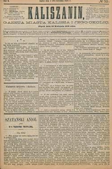 Kaliszanin: gazeta miasta Kalisza i jego okolic 1878.04.19 Nr32