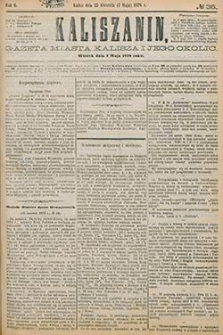 Kaliszanin: gazeta miasta Kalisza i jego okolic 1878.05.07 Nr36