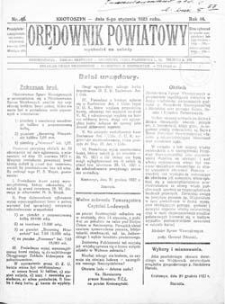 Orędownik Powiatowy 1923.01.06 R.48 Nr1