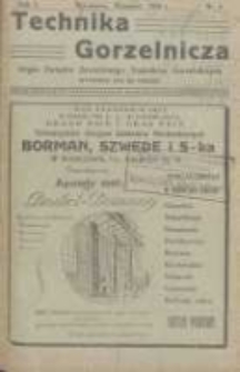 Technika Gorzelnicza: organ Związku Zawodowego Techników Gorzelniczych: poświęcony gorzelnictwu oraz pokrewnym gałęziom przemysłu rolnego i przetwórczego 1924 wrzesień R.3 Nr4