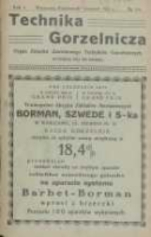 Technika Gorzelnicza: organ Związku Zawodowego Techników Gorzelniczych: poświęcony gorzelnictwu oraz pokrewnym gałęziom przemysłu rolnego i przetwórczego 1924 październik/listopad R.3 Nr5/6