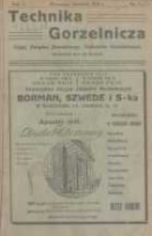 Technika Gorzelnicza: organ Związku Zawodowego Techników Gorzelniczych: poświęcony gorzelnictwu oraz pokrewnym gałęziom przemysłu rolnego i przetwórczego 1924 grudzień R.3 Nr7