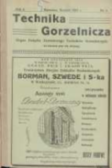 Technika Gorzelnicza: organ Związku Zawodowego Techników Gorzelniczych: poświęcony gorzelnictwu oraz pokrewnym gałęziom przemysłu rolnego i przetwórczego 1925 sierpień R.4 Nr5