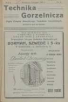 Technika Gorzelnicza: organ Związku Zawodowego Techników Gorzelniczych: poświęcony gorzelnictwu oraz pokrewnym gałęziom przemysłu rolnego i przetwórczego 1925 listopad R.4 Nr8