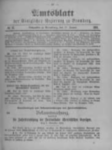 Amtsblatt der Königlichen Preussischen Regierung zu Bromberg. 1901.01.10 No.2