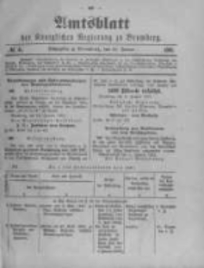 Amtsblatt der K&ouml;niglichen Preussischen Regierung zu Bromberg. 1901.01.24 No.4