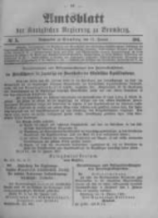 Amtsblatt der Königlichen Preussischen Regierung zu Bromberg. 1901.01.31 No.5