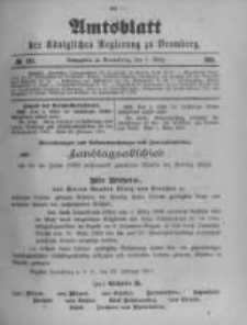 Amtsblatt der K&ouml;niglichen Preussischen Regierung zu Bromberg. 1901.03.07 No.10
