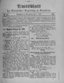 Amtsblatt der K&ouml;niglichen Preussischen Regierung zu Bromberg. 1901.04.04 No.14