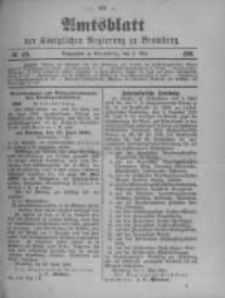 Amtsblatt der Königlichen Preussischen Regierung zu Bromberg. 1901.05.09 No.19