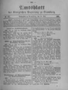 Amtsblatt der Königlichen Preussischen Regierung zu Bromberg. 1901.05.30 No.22