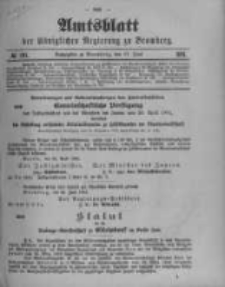 Amtsblatt der K&ouml;niglichen Preussischen Regierung zu Bromberg. 1901.06.27 No.26
