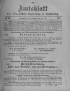 Amtsblatt der Königlichen Preussischen Regierung zu Bromberg. 1901.07.25 No.30