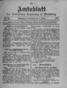Amtsblatt der Königlichen Preussischen Regierung zu Bromberg. 1901.08.08 No.32