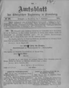 Amtsblatt der K&ouml;niglichen Preussischen Regierung zu Bromberg. 1901.09.05 No.36
