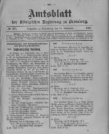Amtsblatt der Königlichen Preussischen Regierung zu Bromberg. 1901.09.12 No.37