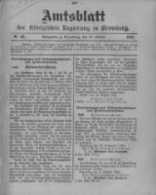 Amtsblatt der Königlichen Preussischen Regierung zu Bromberg. 1901.10.10 No.41
