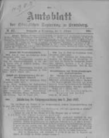 Amtsblatt der K&ouml;niglichen Preussischen Regierung zu Bromberg. 1901.10.17 No.42