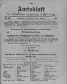 Amtsblatt der Königlichen Preussischen Regierung zu Bromberg. 1901.10.31 No.44