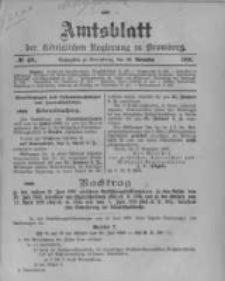 Amtsblatt der K&ouml;niglichen Preussischen Regierung zu Bromberg. 1901.11.28 No.48