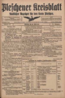 Pleschener Kreisblatt: Amtlicher Anzeiger f&uuml;r den Kreis Pleschen 1917.04.18 Jg.65 Nr31