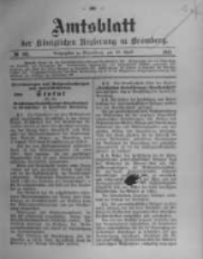 Amtsblatt der K&ouml;niglichen Preussischen Regierung zu Bromberg. 1911.04.20 No.16