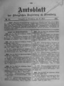 Amtsblatt der K&ouml;niglichen Preussischen Regierung zu Bromberg. 1911.04.27 No.17