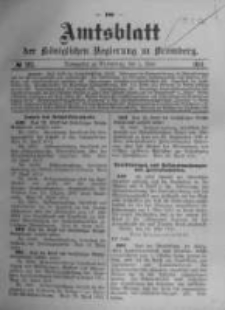 Amtsblatt der Königlichen Preussischen Regierung zu Bromberg. 1911.06.01 No.22
