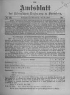 Amtsblatt der K&ouml;niglichen Preussischen Regierung zu Bromberg. 1911.06.29 No.26