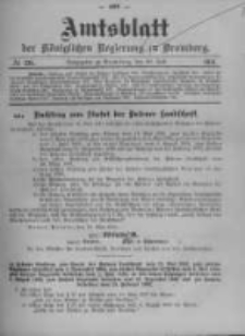 Amtsblatt der Königlichen Preussischen Regierung zu Bromberg. 1911.07.20 No.29