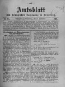 Amtsblatt der K&ouml;niglichen Preussischen Regierung zu Bromberg. 1911.09.14 No.37