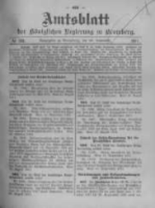 Amtsblatt der K&ouml;niglichen Preussischen Regierung zu Bromberg. 1911.09.28 No.39