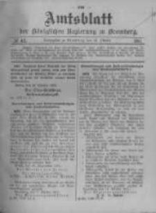 Amtsblatt der K&ouml;niglichen Preussischen Regierung zu Bromberg. 1911.10.19 No.42