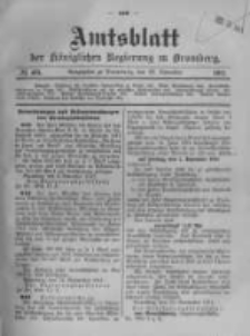 Amtsblatt der K&ouml;niglichen Preussischen Regierung zu Bromberg. 1911.11.23 No.48