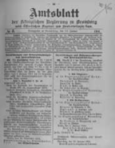 Amtsblatt der Königlichen Preussischen Regierung zu Bromberg. 1914.01.17 No.3