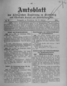 Amtsblatt der Königlichen Preussischen Regierung zu Bromberg. 1914.02.21 No.8