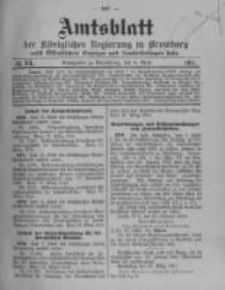 Amtsblatt der Königlichen Preussischen Regierung zu Bromberg. 1914.04.04 No.14