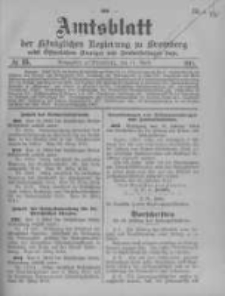Amtsblatt der Königlichen Preussischen Regierung zu Bromberg. 1914.04.11 No.15