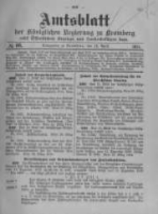 Amtsblatt der Königlichen Preussischen Regierung zu Bromberg. 1914.04.18 No.16