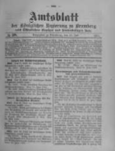 Amtsblatt der Königlichen Preussischen Regierung zu Bromberg. 1914.07.11 No.28