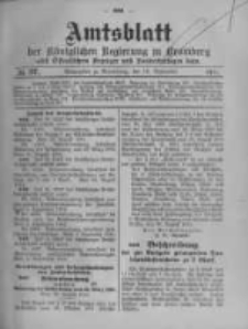 Amtsblatt der Königlichen Preussischen Regierung zu Bromberg. 1914.09.12 No.37